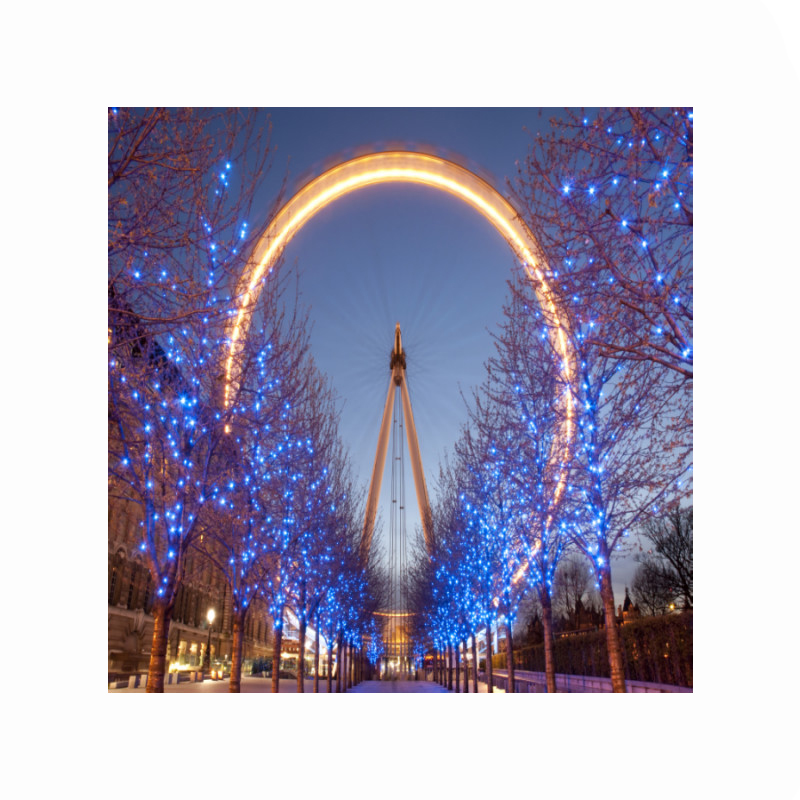 Πίνακας σε καμβά με Πόλεις με London eye